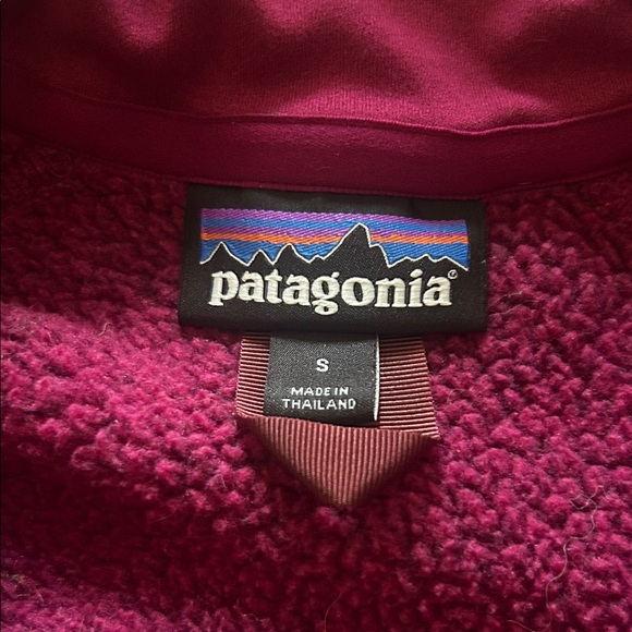 Patagonia Maroon Quarter-Zip Fleece - Picture 3 of 3